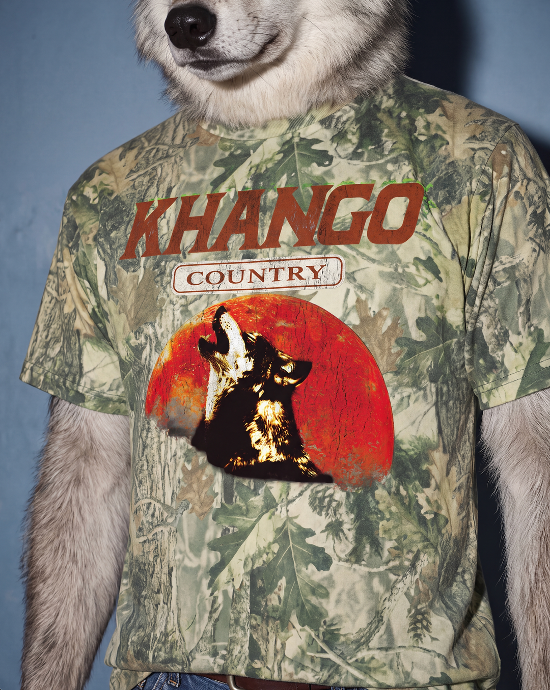 Camo Moon Wolf